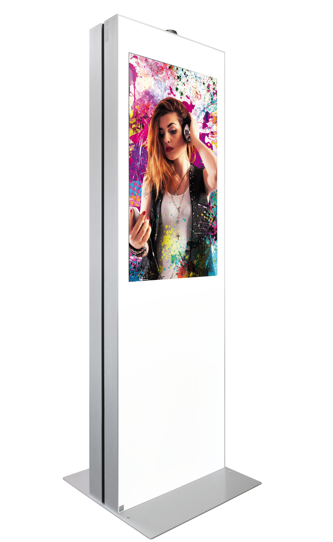 Infostele Duo mit 2 Seiten