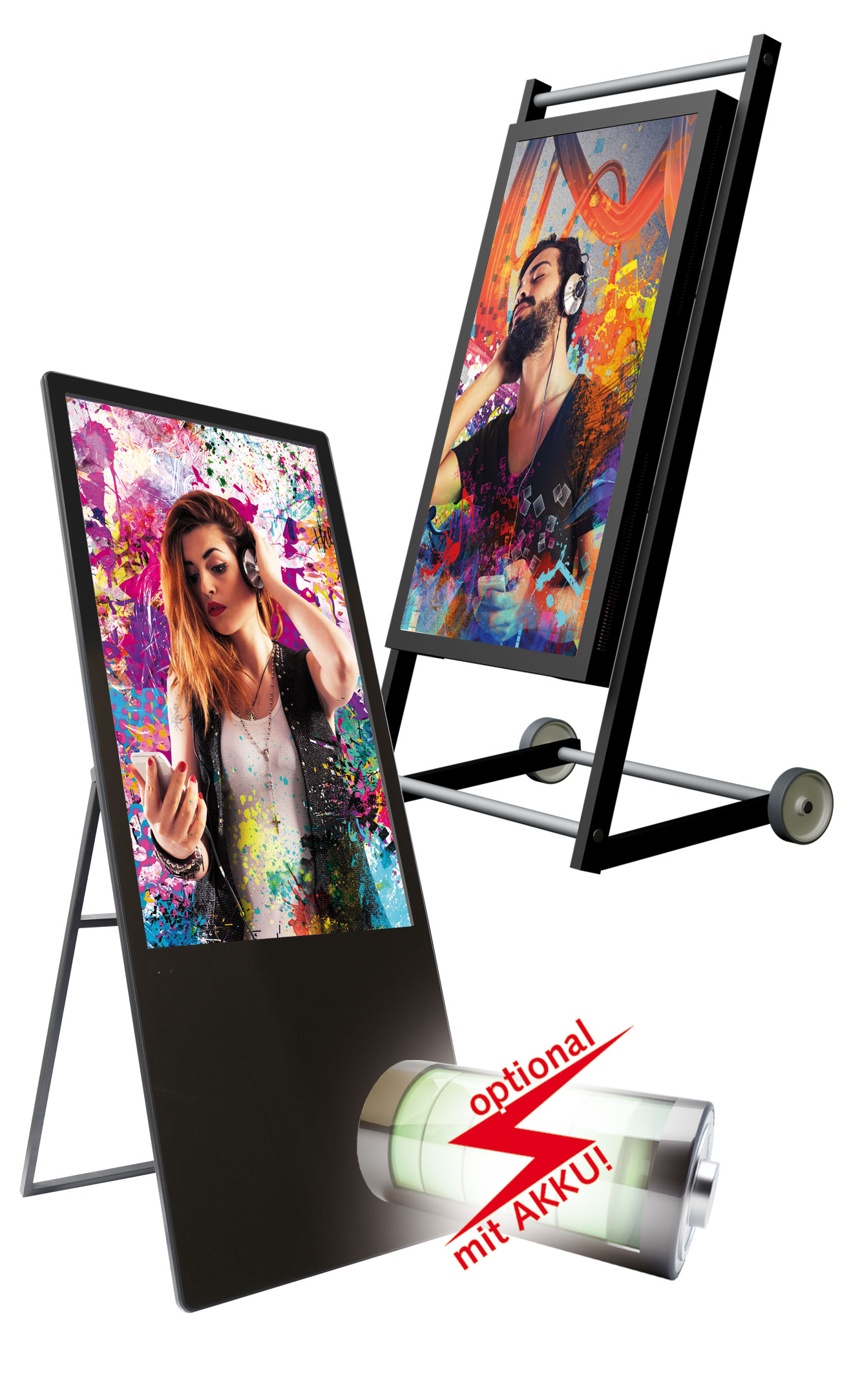 Unsere Digitalen Kundenstopper