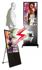 Digital Signage Displays mit Akku