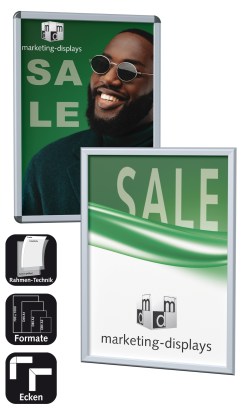 Klemmrahmen Posterrahmen softline von marketing-displays