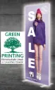 TEXFRAME LED 800x2000 mm Stand  doppelseitig Profil 90/100 silber LED-Fluter